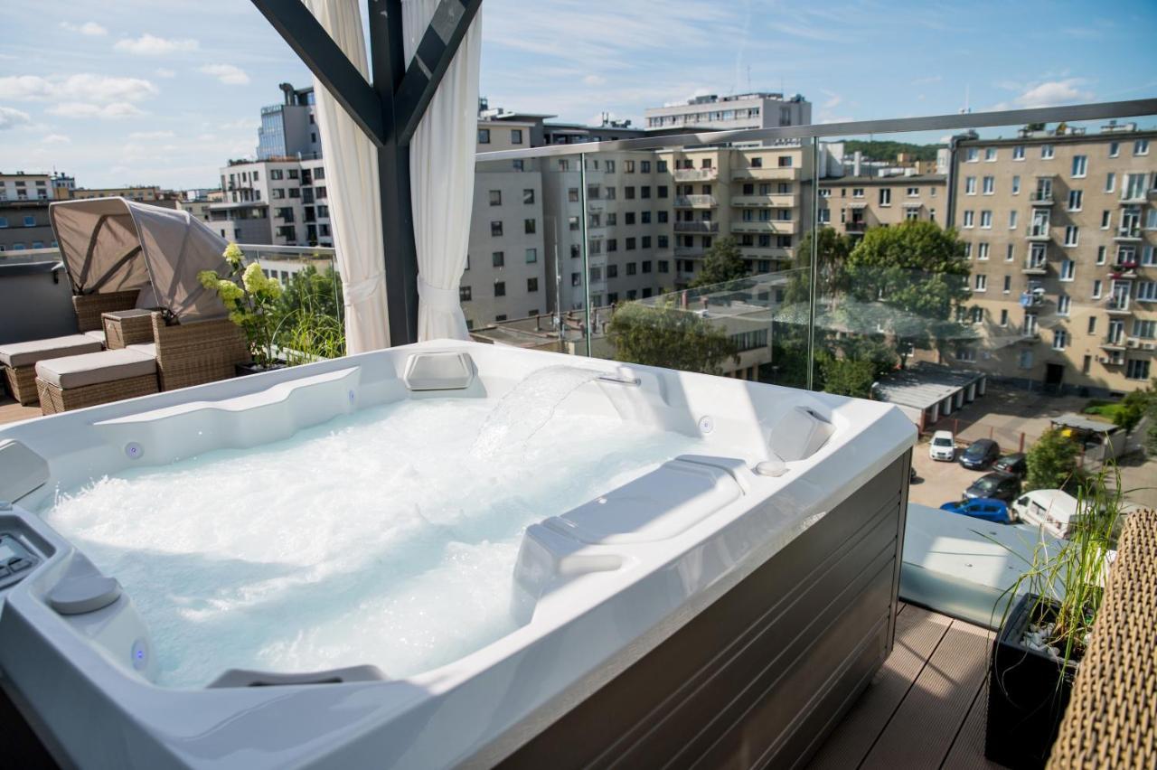 Ferienwohnung Luksusowy Penthouse Z Jacuzzi I Widokiem Na Morze Gdynia Exterior foto